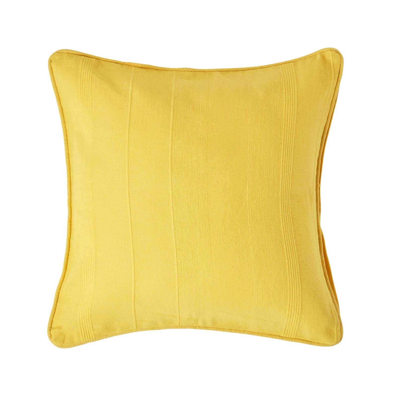 KISSENHÜLLE Rajput 60/60 cm, 100% Baumwolle - Gelb, Textil (60/60cm) - Homescapes