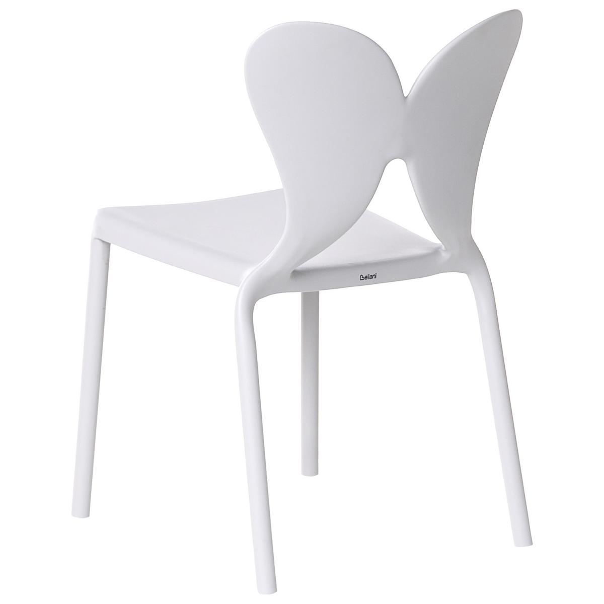 GARTENSTUHL 2er-Set Hellgrau Larissa - Hellgrau, Kunststoff (50/78/48cm) - Beliani