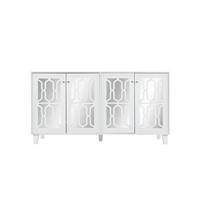 SIDEBOARD White 147.5/40/102 cm - Weiß, Holz (147/102/40cm) - Urban Meuble