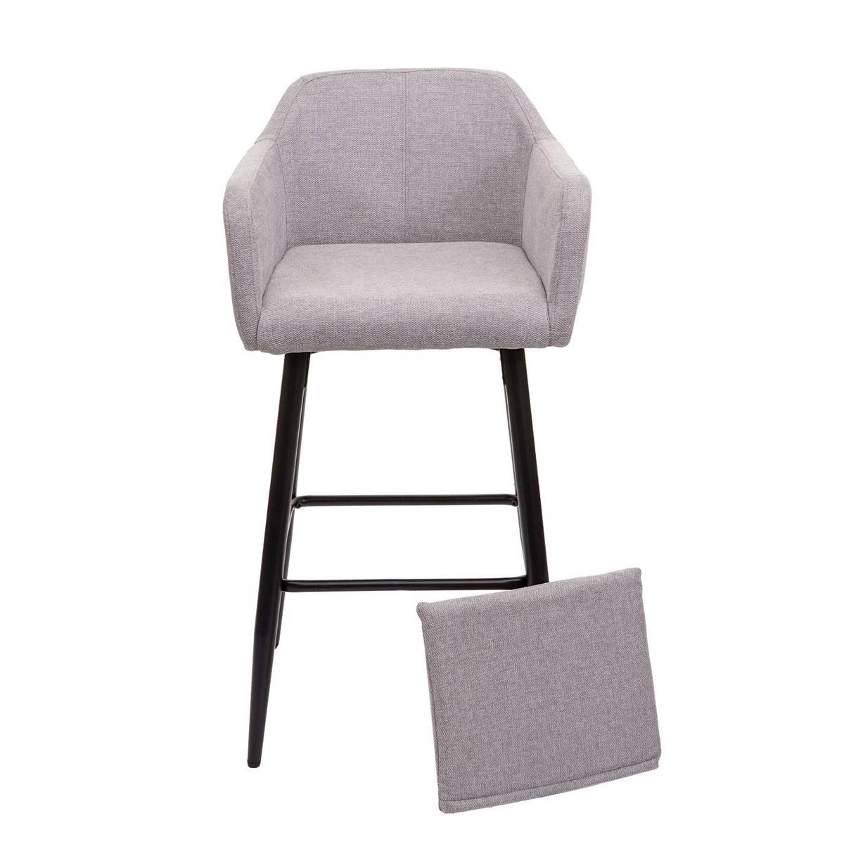 BARHOCKER Grau 2er-Set - Grau, Textil (54/105/53cm) - MCW
