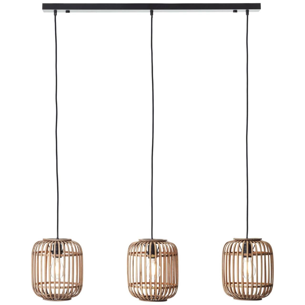 PENDELLEUCHTE Woodrow 93778/20 - Hellbraun, Metall (21.5/105/130cm) - Brilliant
