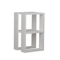 NACHTTISCH Weiß H55 cm – LORRIE - Weiß, Holzwerkstoff (30/55/35.5cm) - Calicosy