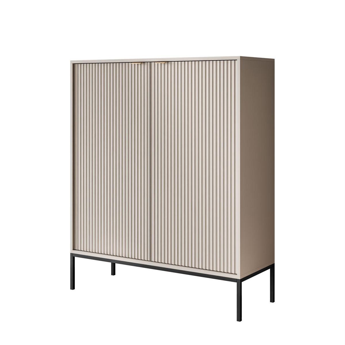 HIGHBOARD CORTADO K104 ZWEIFLUEGELIG KASCHMIR - Beige, Holzwerkstoff (104/125/39cm) - Lookway