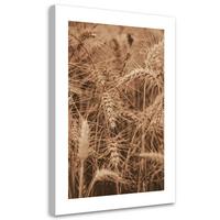 WANDBILD ähren von getreide - Beige, Textil (40/60cm) - Feeby