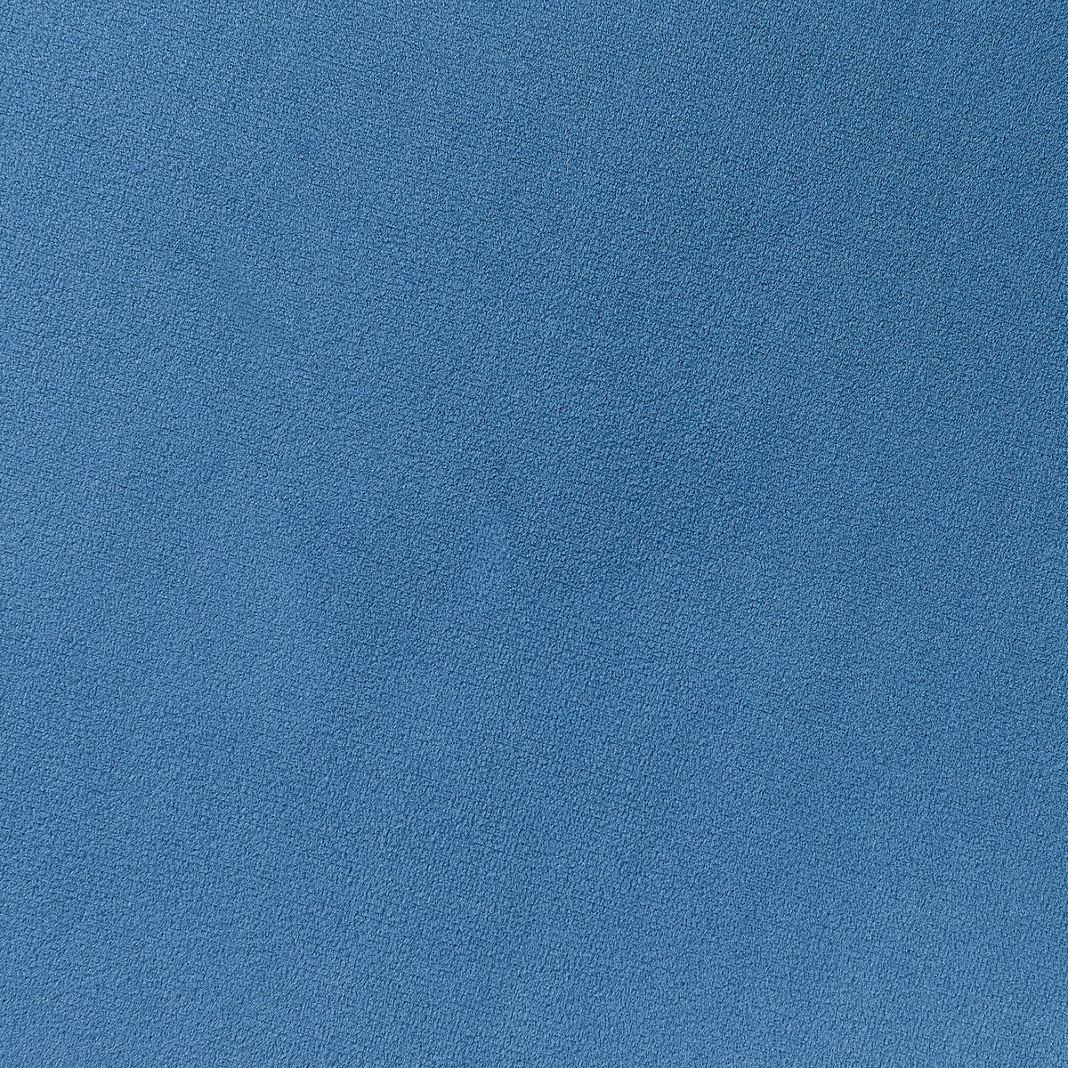 BARSTUHL 2er-Set Samtstoff Blau Falton - Blau, Textil/Metall (48/98/49cm) - Beliani