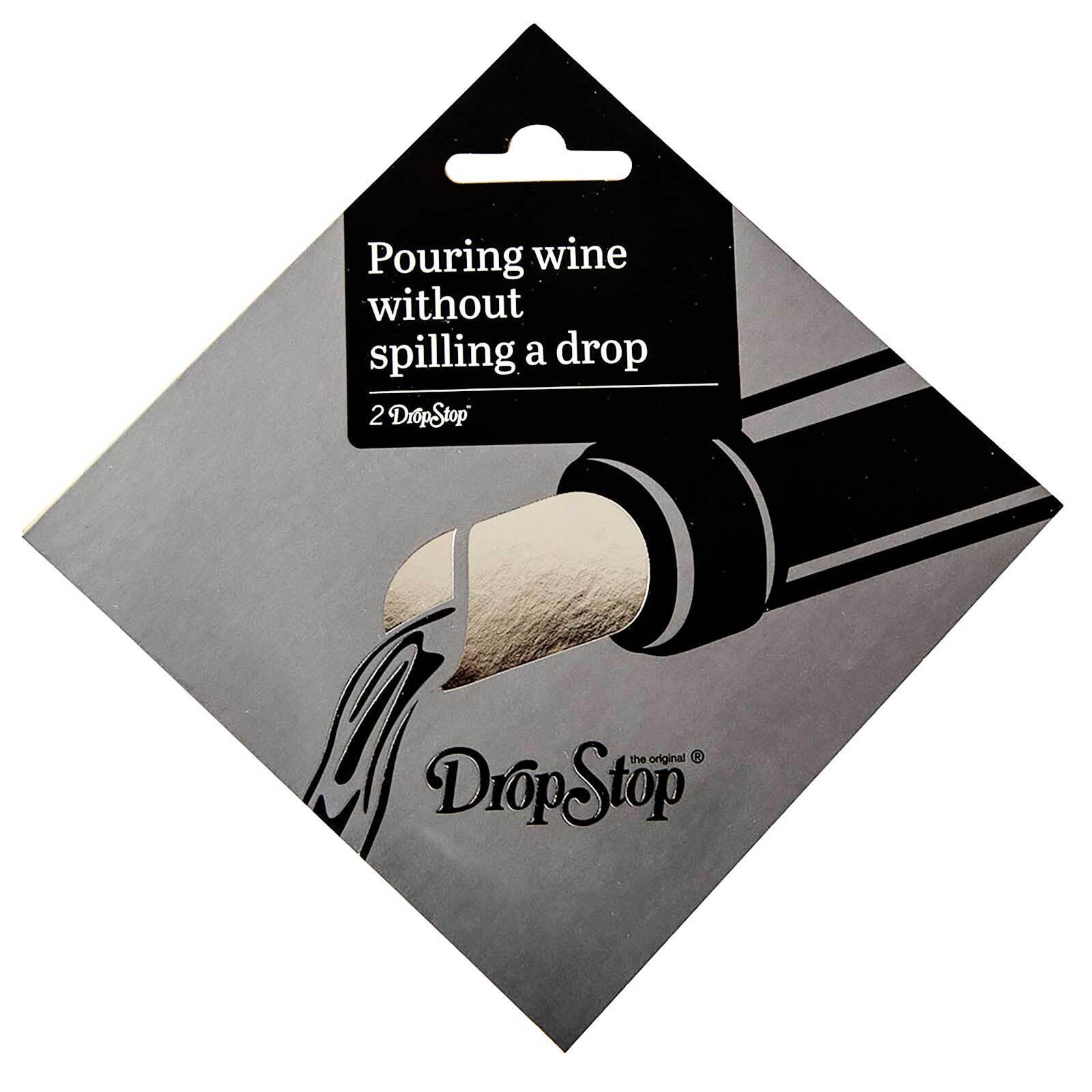 WEINAUSGIESSER Original silber 2er Set - Silberfarben, Metall (12.5/2/12.5cm) - DropStop