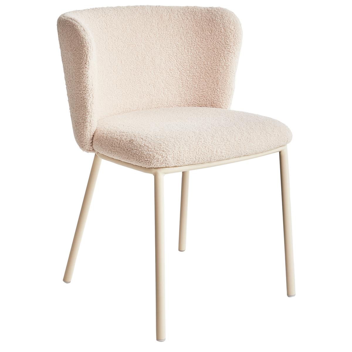 ESSZIMMERSTUHL Beige Mina II - Beige, Textil (45/75/52cm) - Beliani