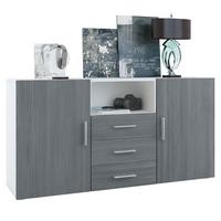 SIDEBOARD Skadu Front in Avola-Anthrazit - Anthrazit, Holzwerkstoff (138.5/71.5/35cm) - Vladon