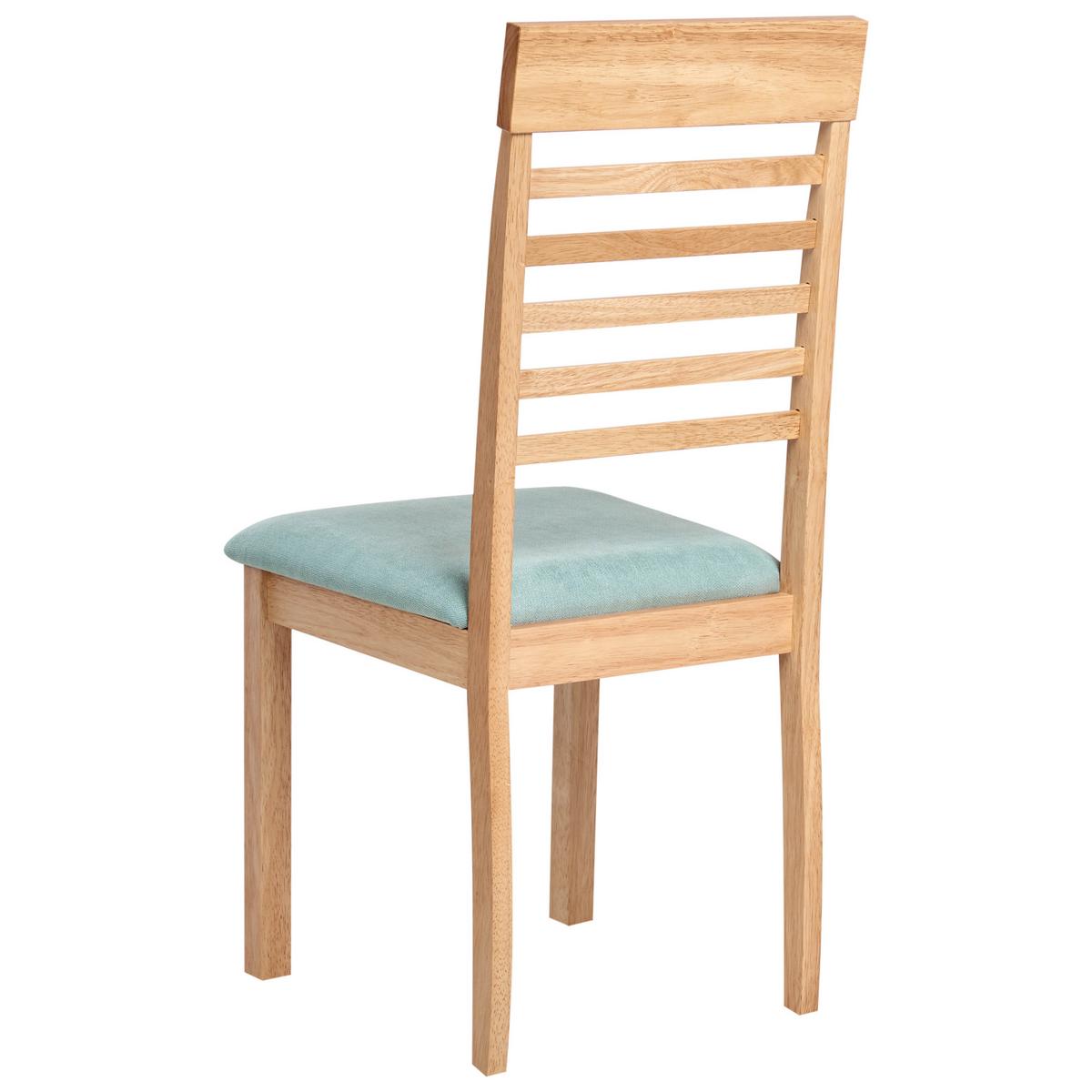 ESSZIMMERSTUHL 2er-Set Mintgrün Ortley - Braun/Mintgrün, Holz (40/96/51cm) - Beliani