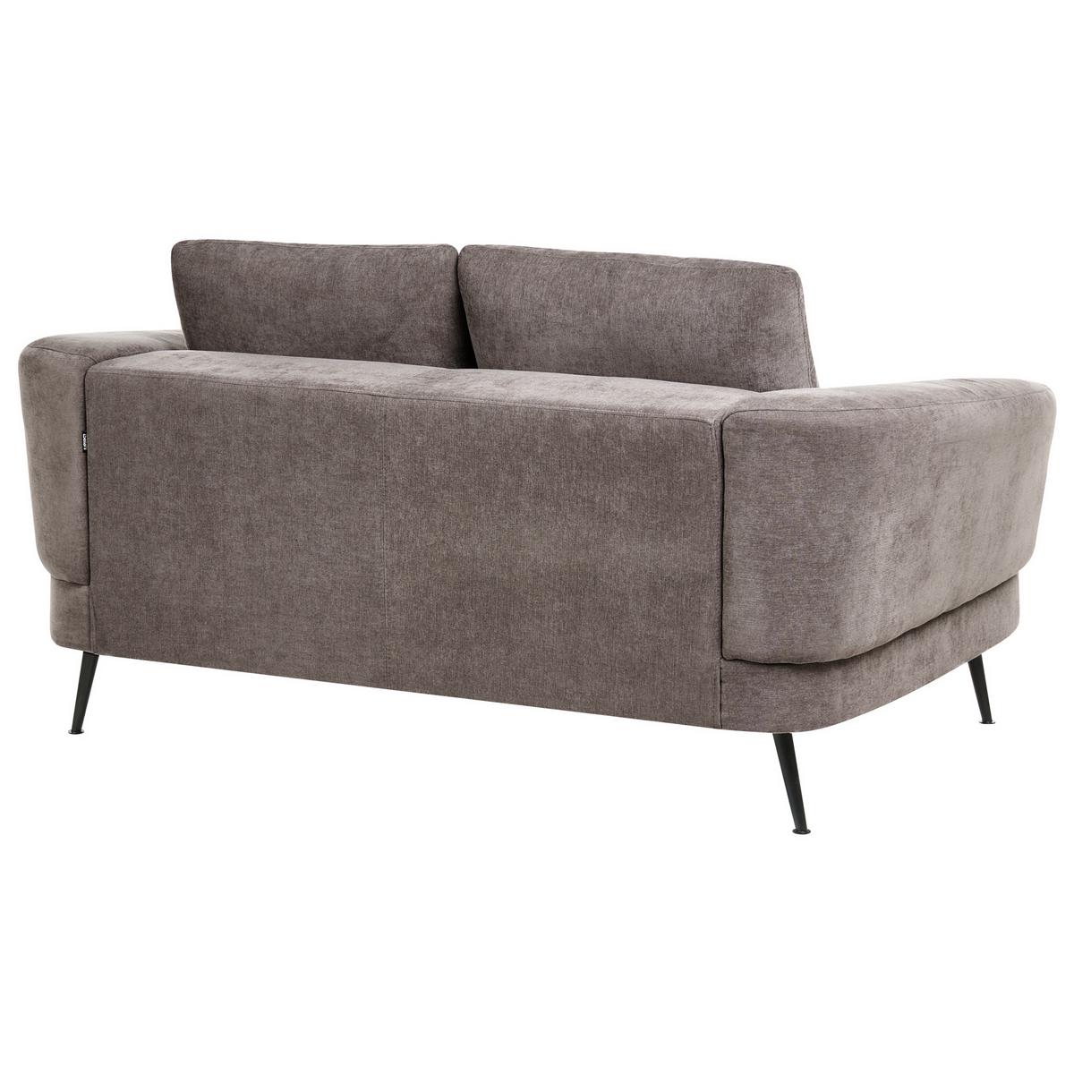 SOFA-SET 3-Sitzer Chenillegewebe Taupe Kjaer - Taupe/Beige, Textil (155/100/100cm) - Beliani