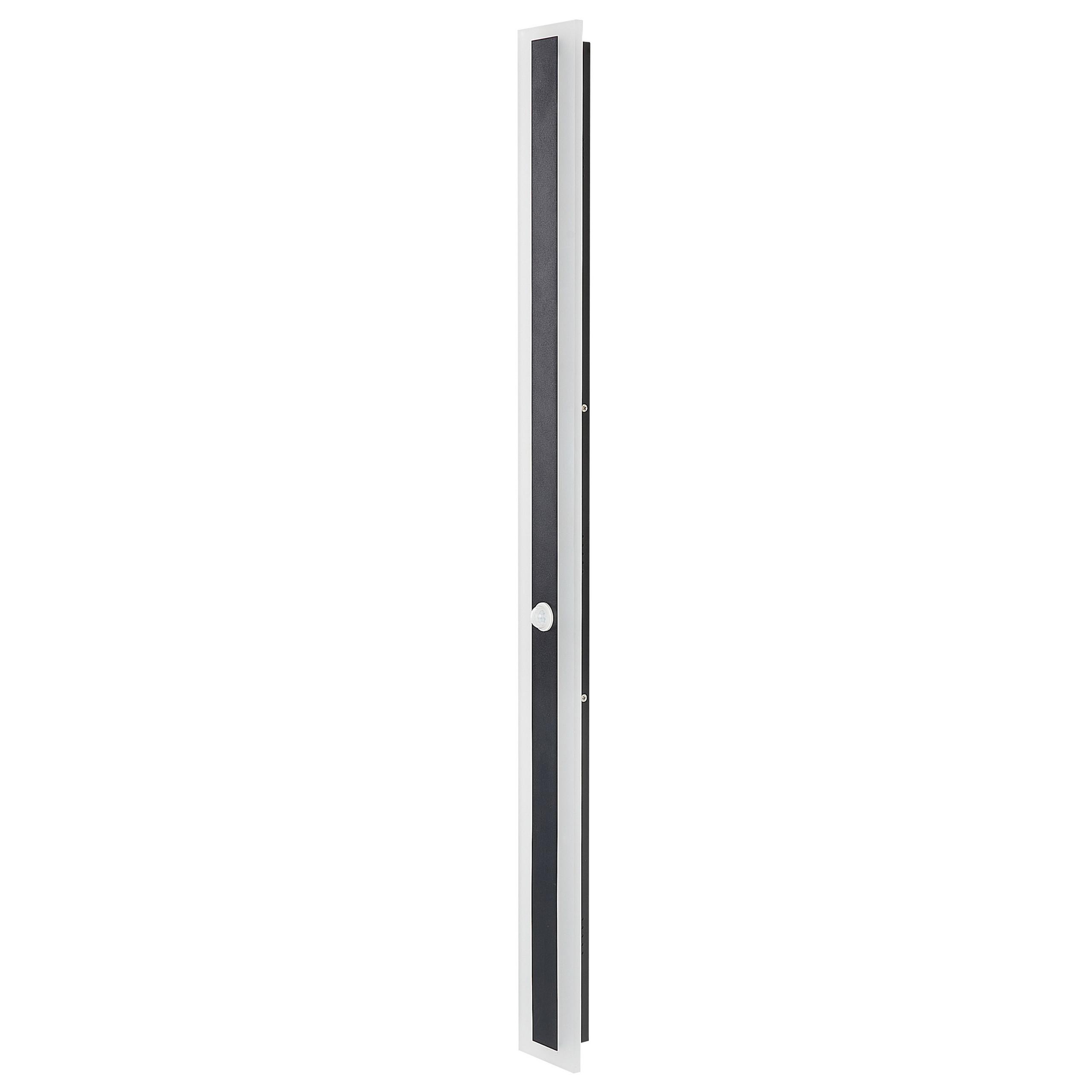 AUSSENWANDLEUCHTE Savane 4/9/100 cm - Schwarz, Metall (9/100/4cm) - Beliani