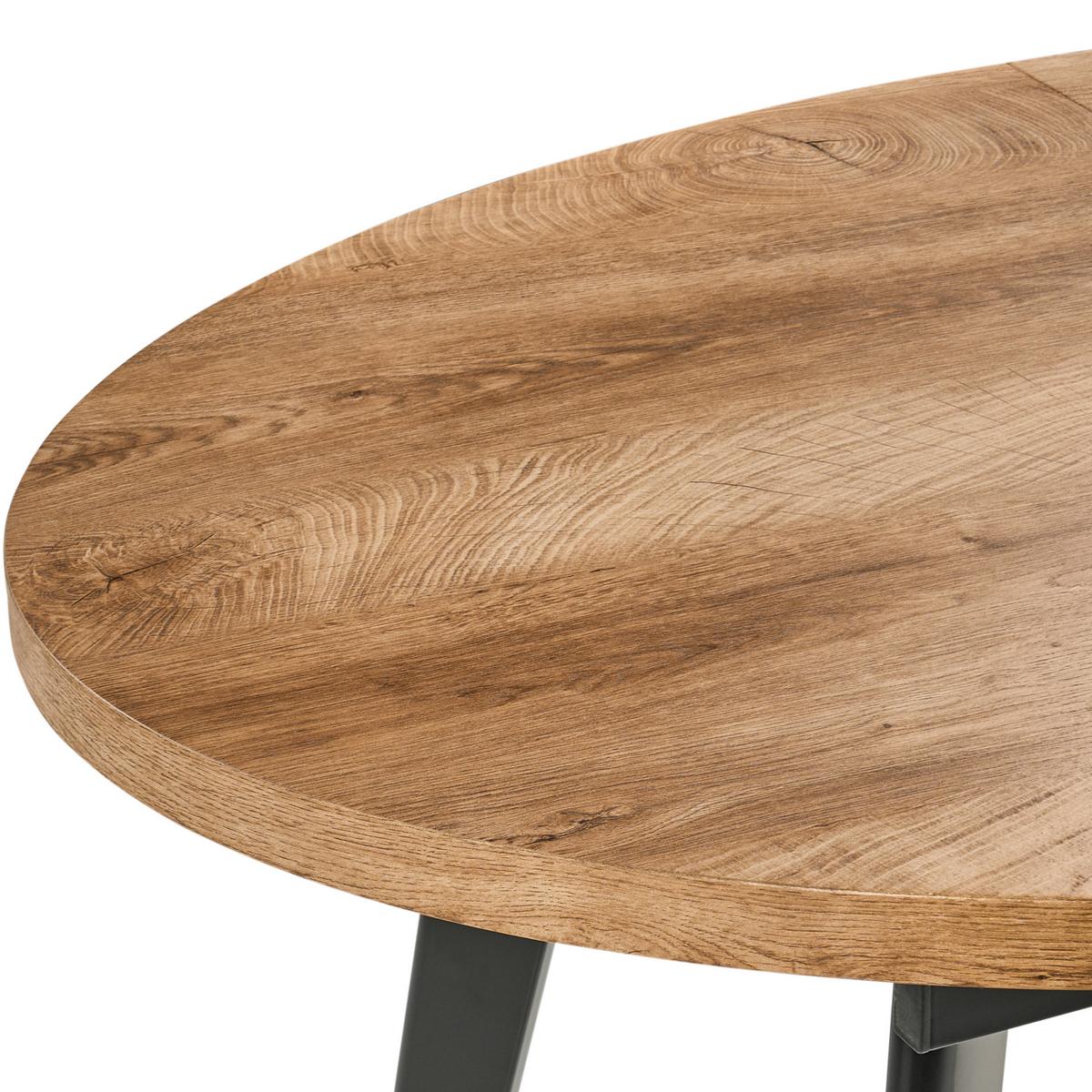 ESSTISCH ausziehbar Braun 140-180/90 cm Dutton - Braun, Holzwerkstoff (140/90/75cm) - Beliani
