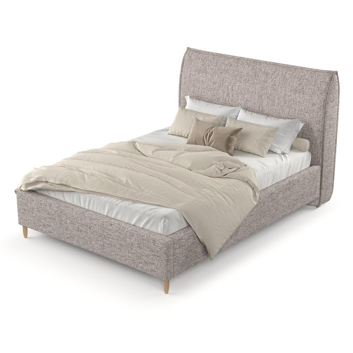 POLSTERBETT Mira 140/200 cm Beige im Neve Stoff - Beige/Naturfarben, Holz/Holzwerkstoff (140/200cm) - AltaBeds