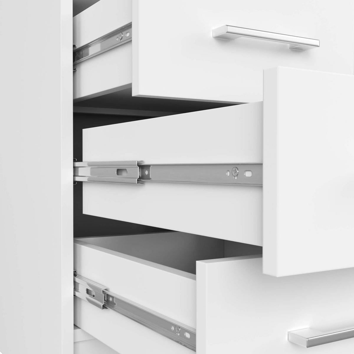 SCHREIBTISCH Weiß 74/124/52 - Weiß, Holzwerkstoff (120/50/74cm) - RAUMHIRSCH FURNITURE