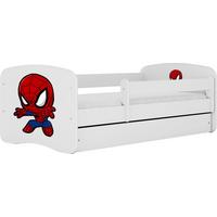 KINDERBETT Emily mit Schublade und Matratze, Weiß 80x180 cm - Weiß, Holzwerkstoff (180/80cm) - WFL GROUP