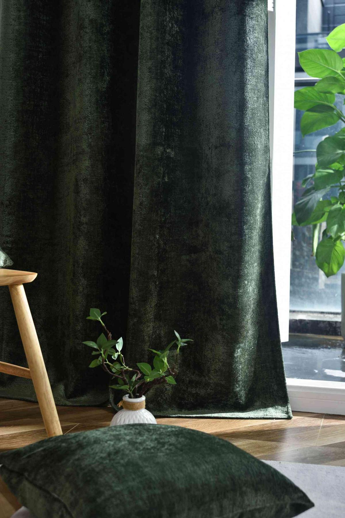 VORHANG NÜRNBERG HxB 245x135 cm Grün - Grün, Textil (135/245/245cm) - Gardinenbox