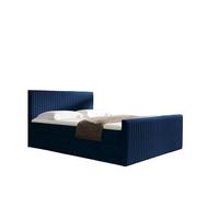 BOXBETT Adrien In Fresh - Dunkelblau, Holzwerkstoff/Textil (160/200cm) - Fun Möbel