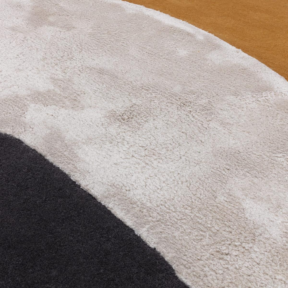 WOLLTEPPICH HULL-Humber, abstrakt, Senfgelb, 160 x 230 cm - Gelb, Textil (160/230cm) - KADIMA DESIGN