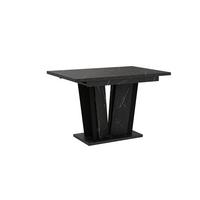 ESSTISCH SAMAR Ausziehbar 120 - 160 / 80 x 76 cm - Hellgrau/Schwarz, Holz (120/80/76cm) - MASSENO
