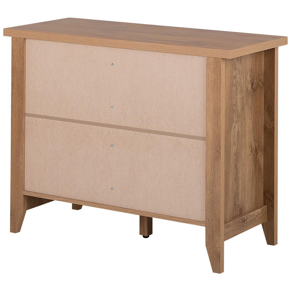SIDEBOARD mit 2 Türen Braun Agora - Braun, Holzwerkstoff (99/80/43cm) - Beliani