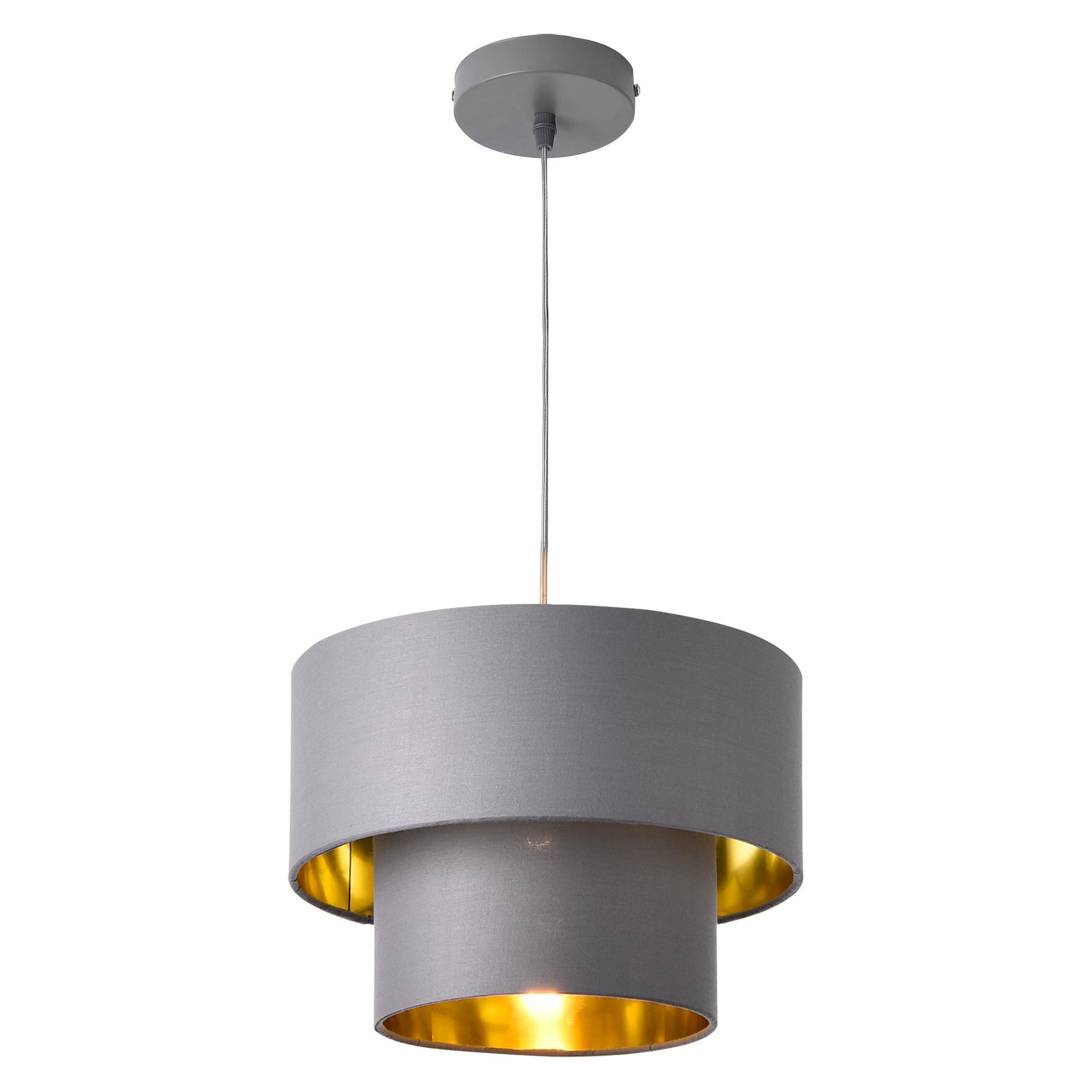 HÄNGELEUCHTE Lopar - Grau, Metall (30/30/149cm) - lux.pro