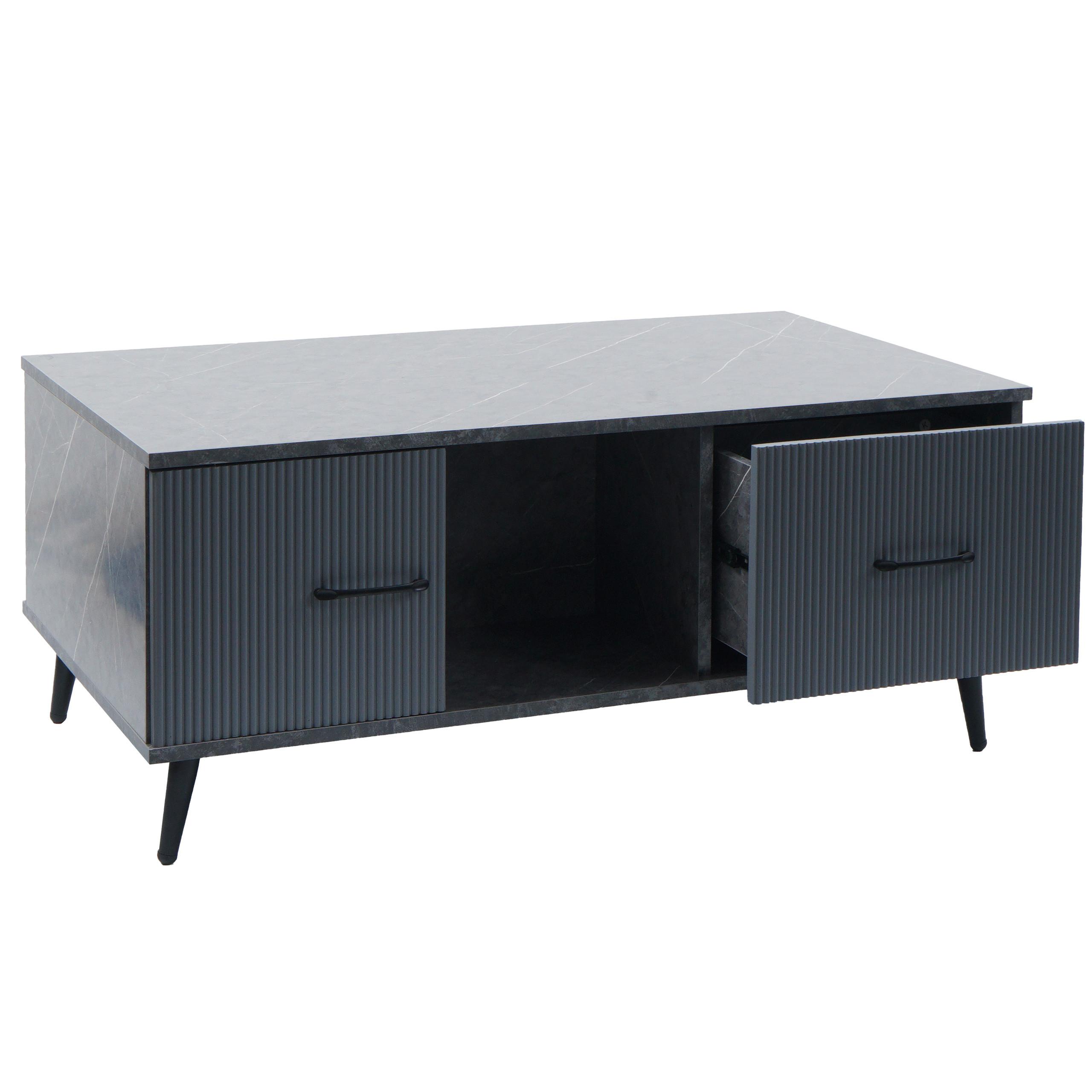 COUCHTISCH eckig Grau - Grau, Holz (60/100/43cm) - MCW