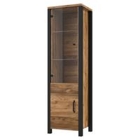 VITRINE in Braun - Braun, Holzwerkstoff (56/191/43cm) - MASSENO