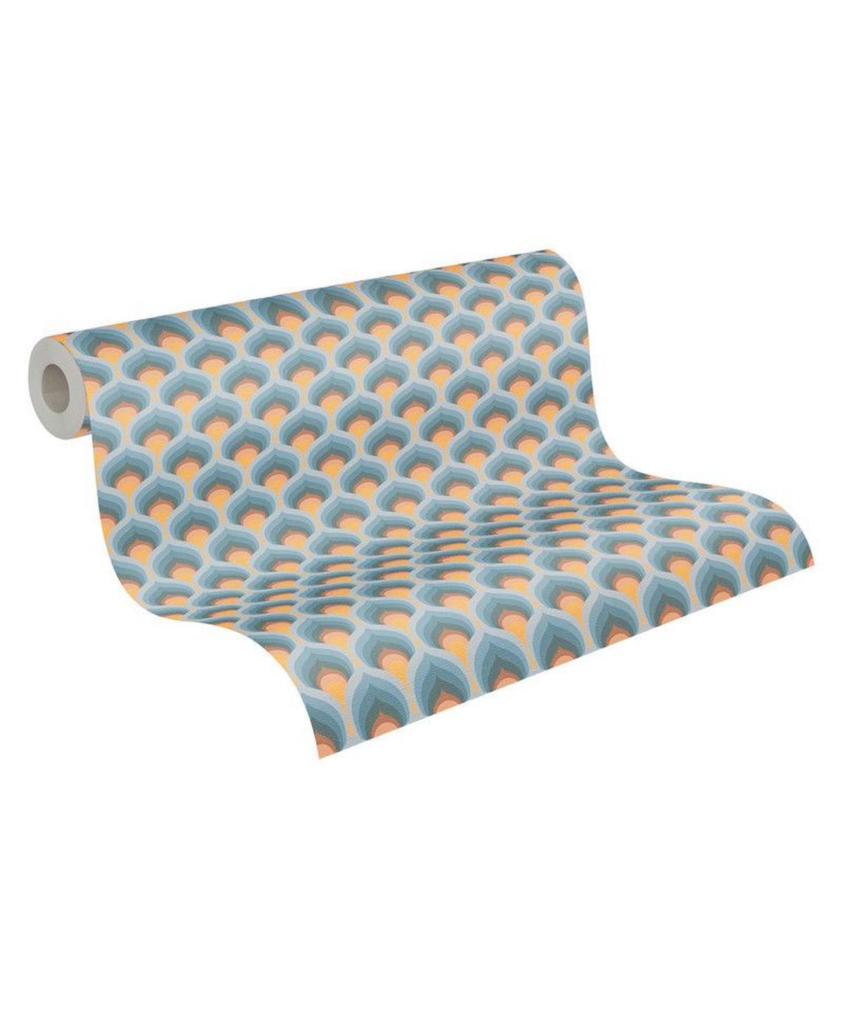 VLIESTAPETE Türkis 53/850 cm - Türkis, Textil (53/1cm) - KUNSTLOFT