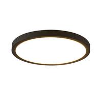 LED DECKENLEUCHTE Ianthelyn 18/18/2.4 cm - Schwarz, Kunststoff (18/18/2.4cm) - ZMH