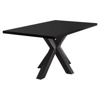 ESSZIMMERTISCH Elda 2 180 x 90 x 75 Esstisch Schwarzstahl - Schwarz, Holz (180/90/75cm) - 58aufmkessel