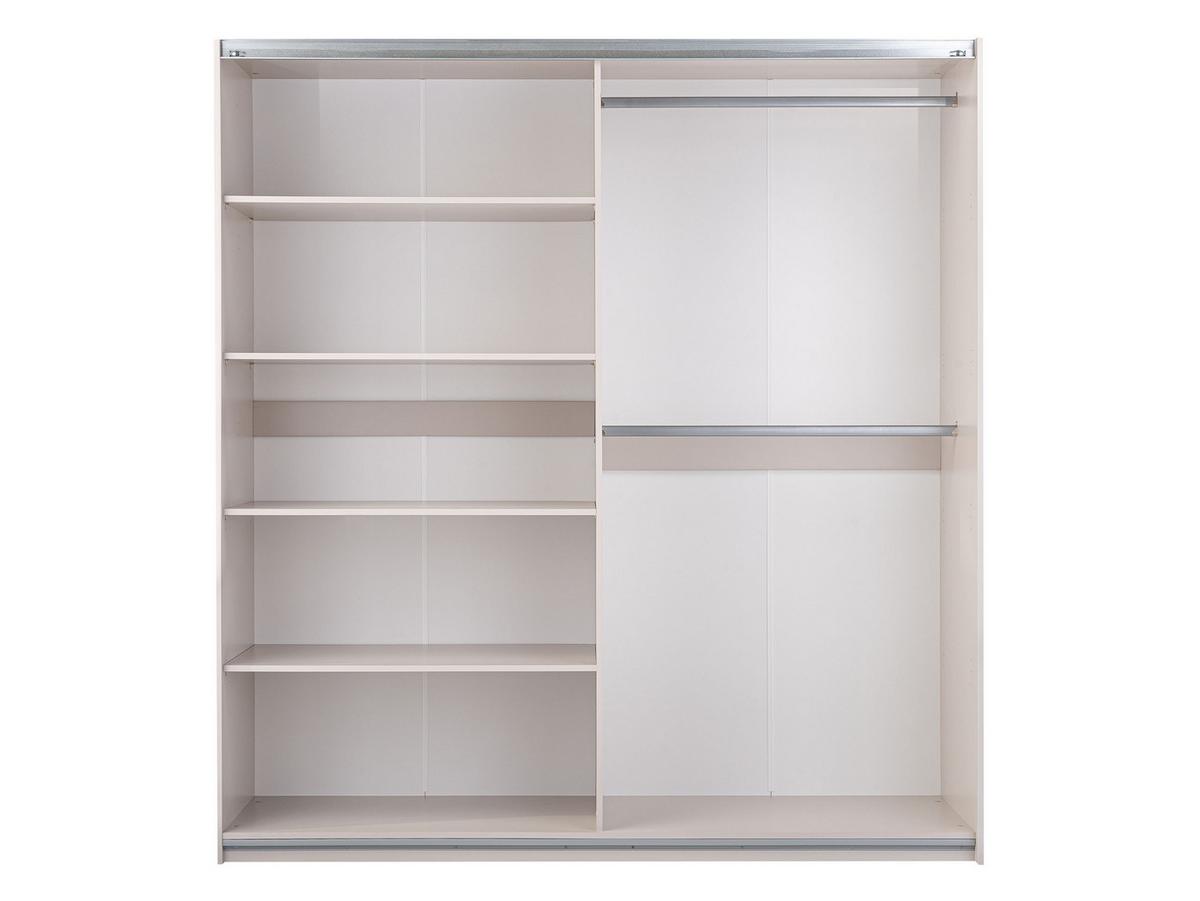 SCHIEBETÜRENSCHRANK Boston 200 - Silberfarben/Graphitfarben, Holzwerkstoff/Metall (200/215/65cm) - MIRJAN24