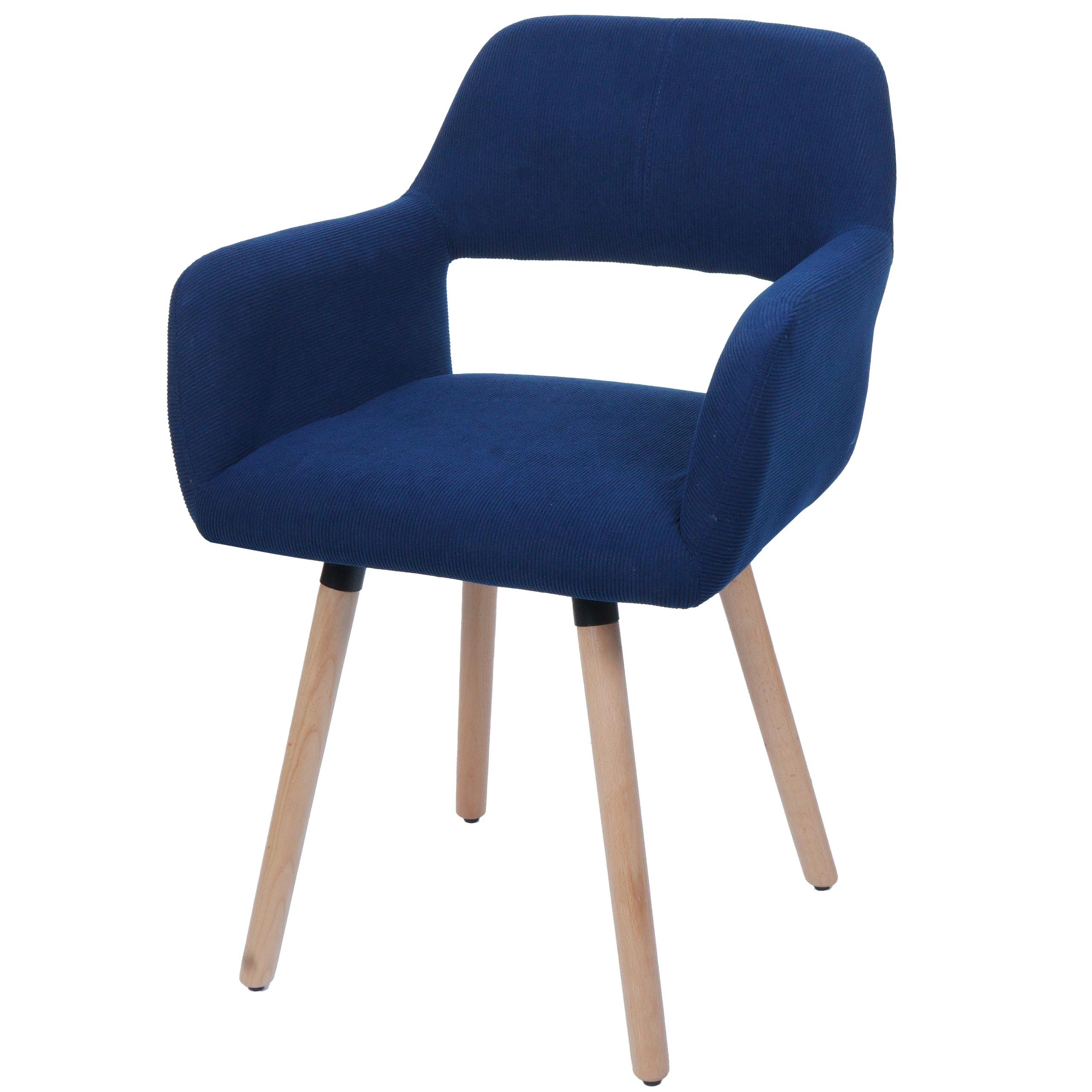 ESSZIMMERSTUHL Blau - Blau, Textil (56/80/53cm) - MCW
