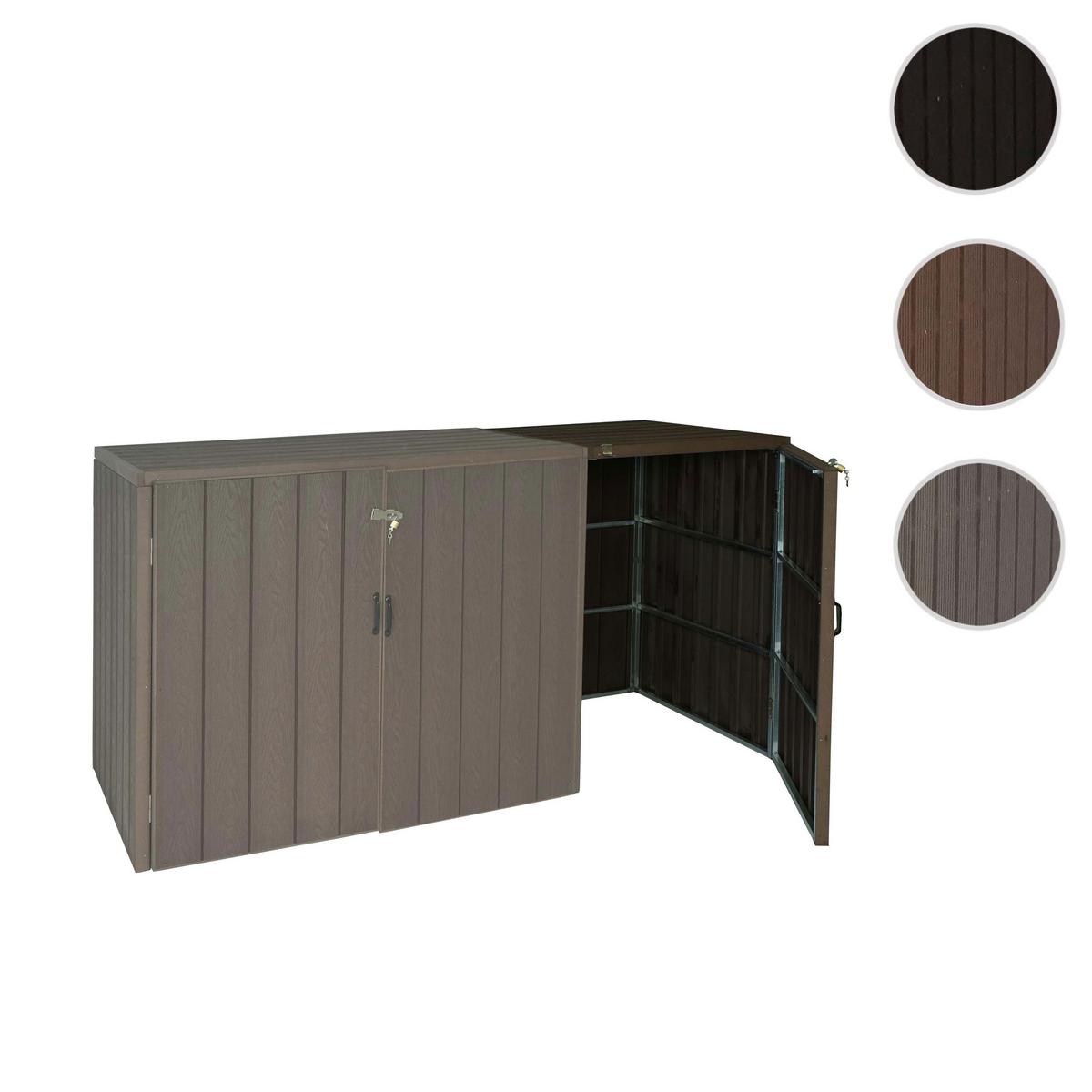 MÜLLTONNENBOX ERWEITERUNG Braun - Braun, Metall (79/117/105cm) - MCW