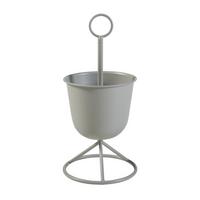 PFLANZENSTÄNDER Alphen - Hellgrau, Metall (23/48cm) - [en.casa]