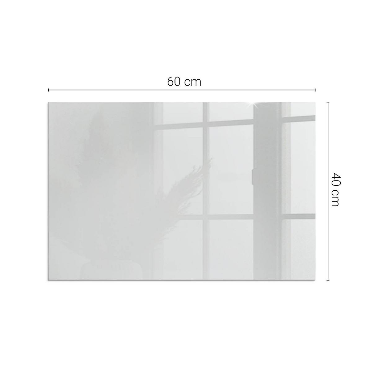 GLASPLATTE für Kamin 60x40 cm - Grau, Glas (60/40/0.4cm) - TULUP