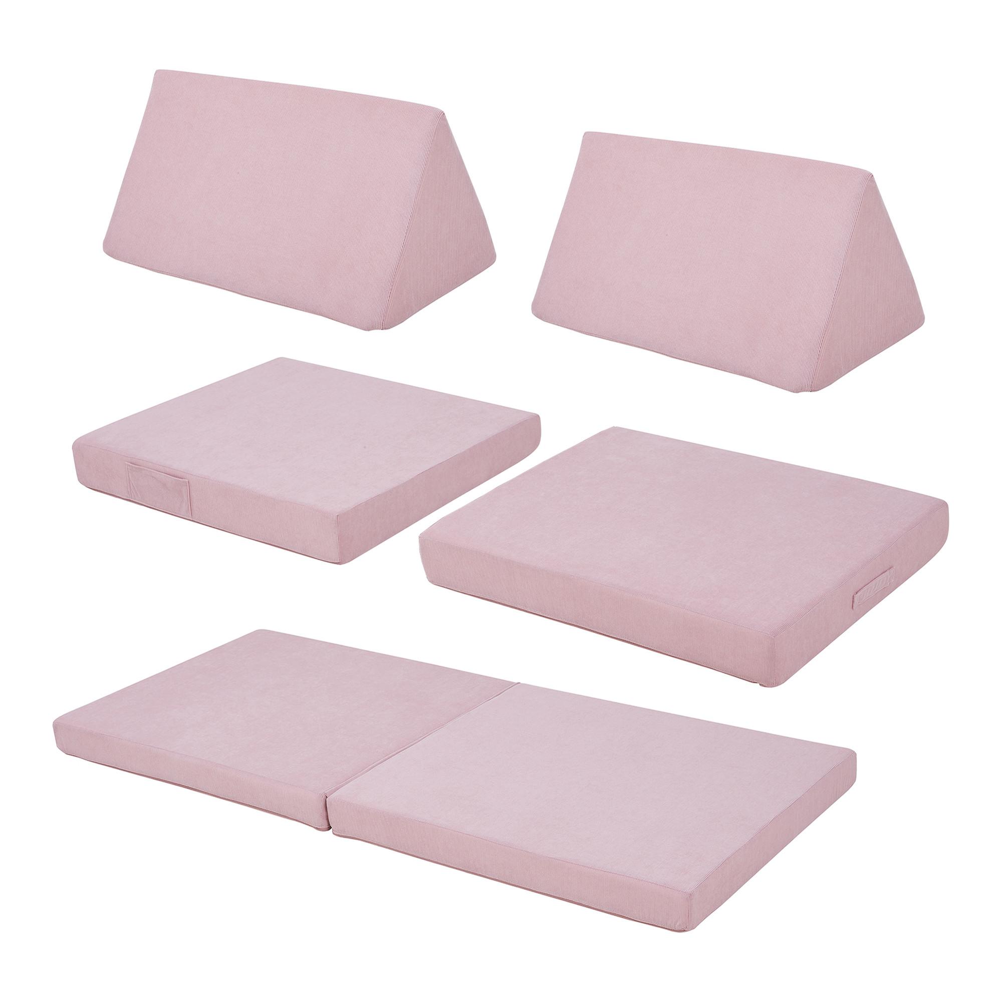 SPIELSOFA Norhulta - Pink, Textil (150/46/66cm) - [en.casa]