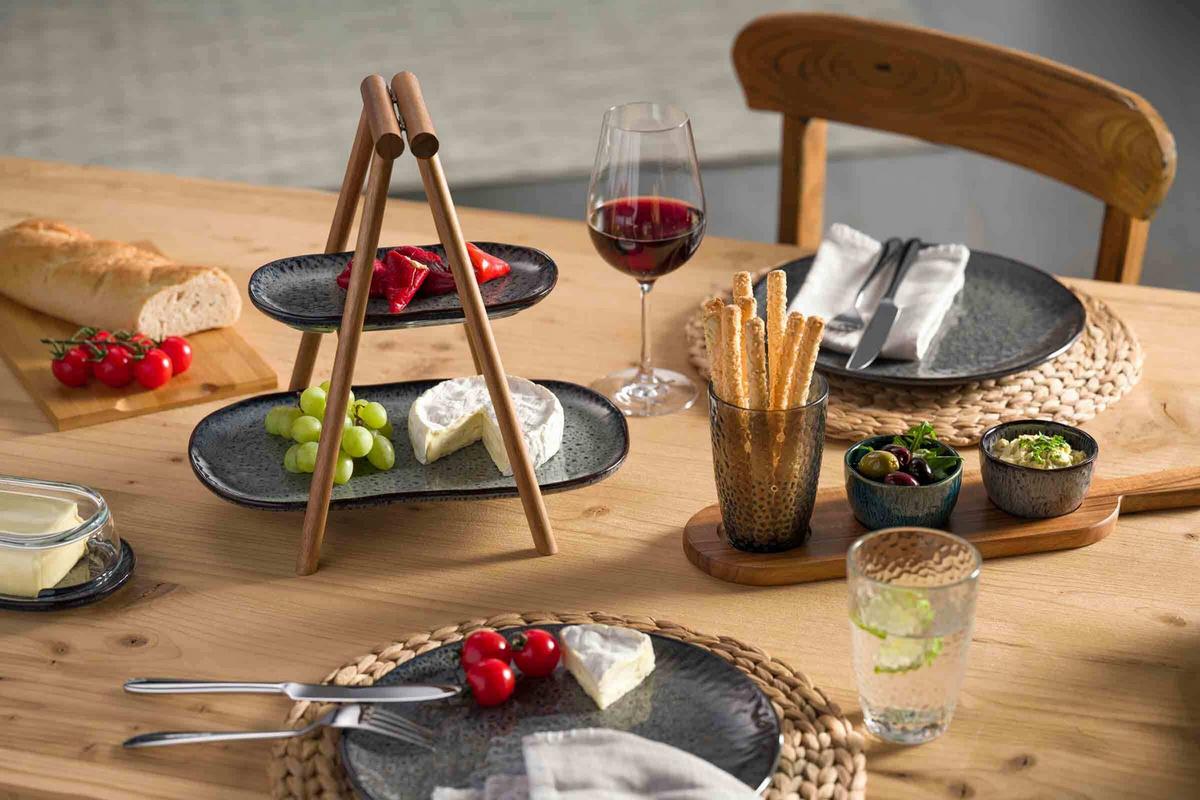 ETAGERE Matera anthrazit 31 cm - Anthrazit, Keramik (1/31cm) - Leonardo Living
