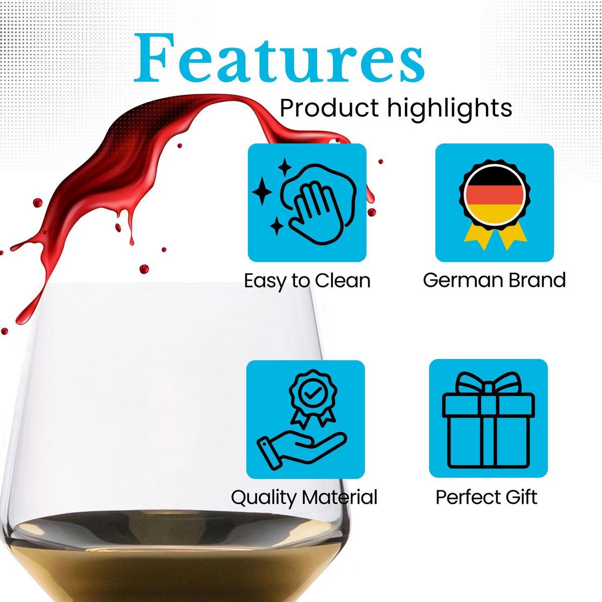 WASSERGLAS SET 350 ml (4-tlg) - Transparent, Glas (0.35L) - Intirilife