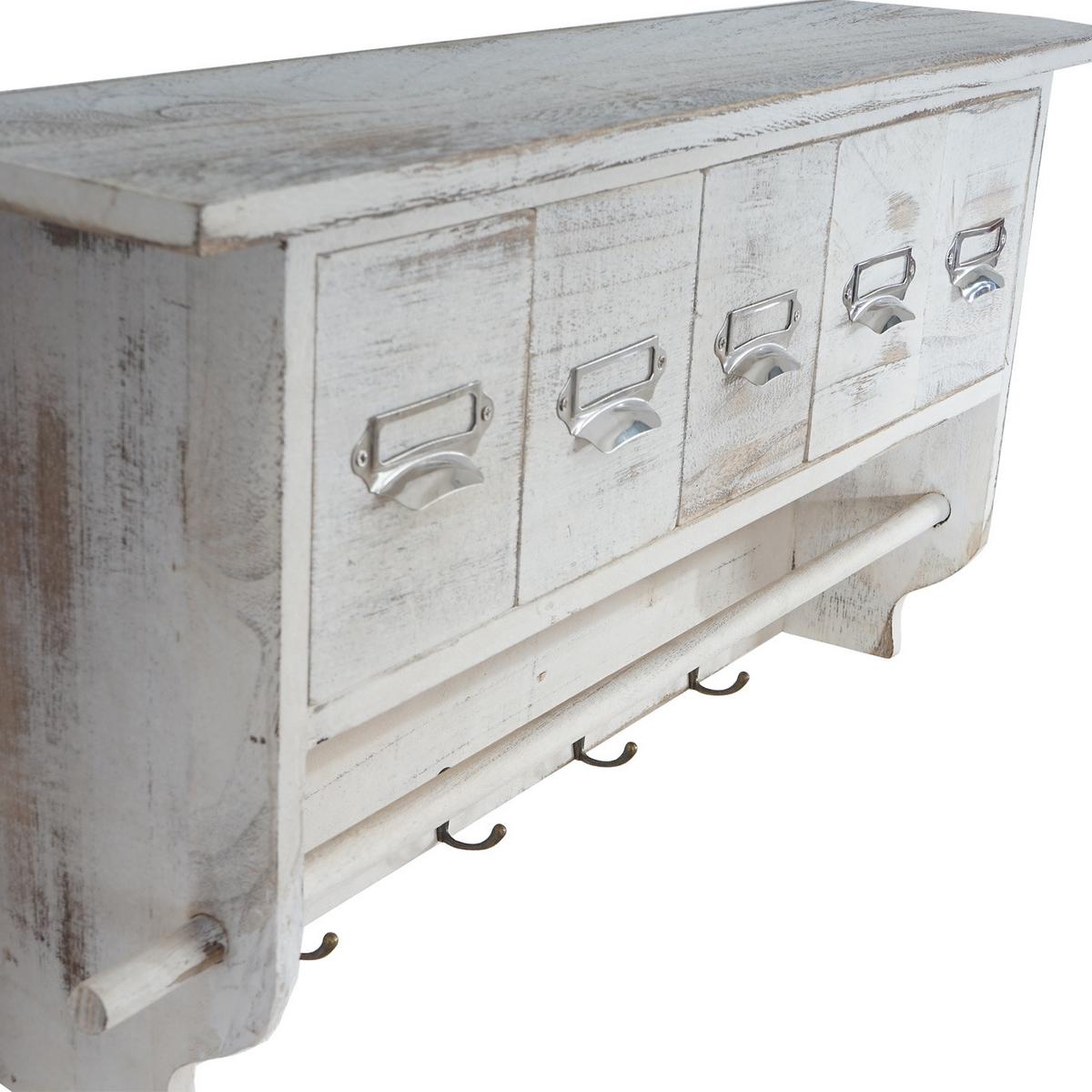 GARDEROBE Weiß - Weiß, Holz (65/32/13cm) - MCW
