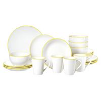KOMBI-SET Adela gelb 20-tlg. - Gelb, Keramik (2/2/2cm) - Ritzenhoff Breker