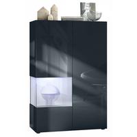 VITRINE Morena Einsatz in Weiß matt - Weiß, Holzwerkstoff (91.5/136.5/37cm) - Vladon