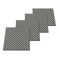 AKUSTIK WANDPANEEL-SET Vang 4-TLG. II - Eiche Bianco, Holzwerkstoff/Kunststoff (60/60/2.1cm) - NEU.HOLZ