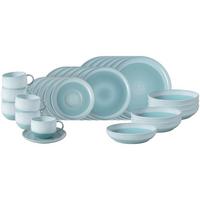 KOMBISERVICE Perlemor Aqua blau 30-tlg. - Blau, Keramik (2/2/2cm) - like.Villeroy & Boch