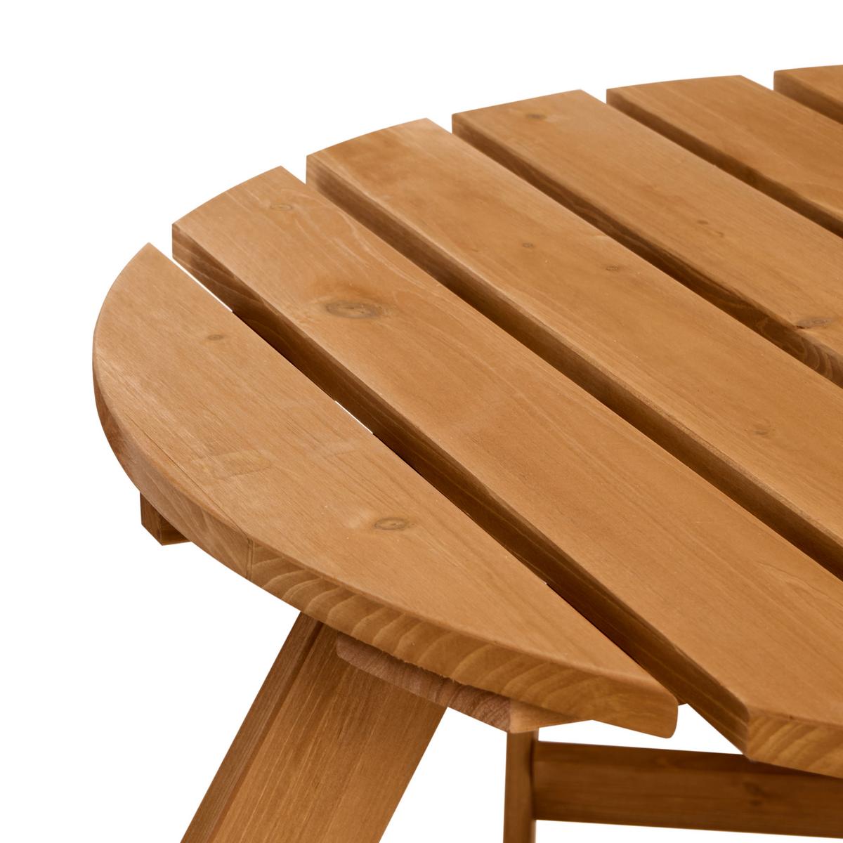 PICKNICKTISCH mit Bänken Tannenholz Hellbraun Caparcotta - Hellbraun, Holz - Beliani