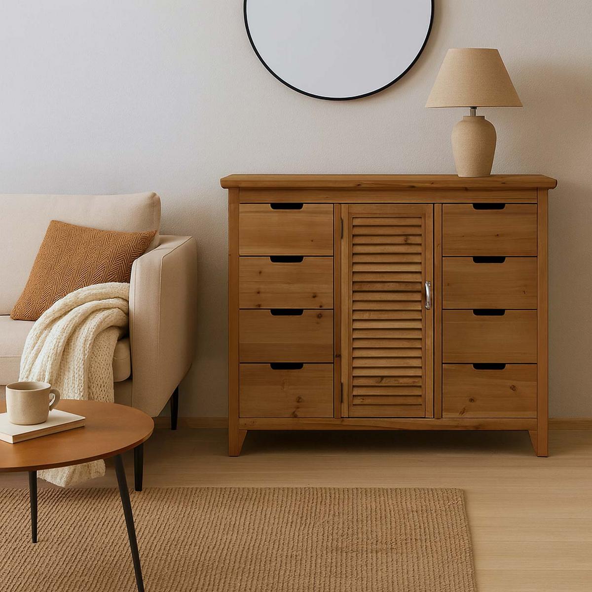 APOTHEKERKOMMODE Braun - Braun, Holz (91/80/40cm) - MCW