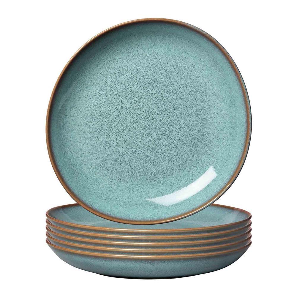 SCHALEN FLACH Lave Glacé ø 27 cm 6er Set - Türkis, Keramik (27cm) - like.Villeroy & Boch