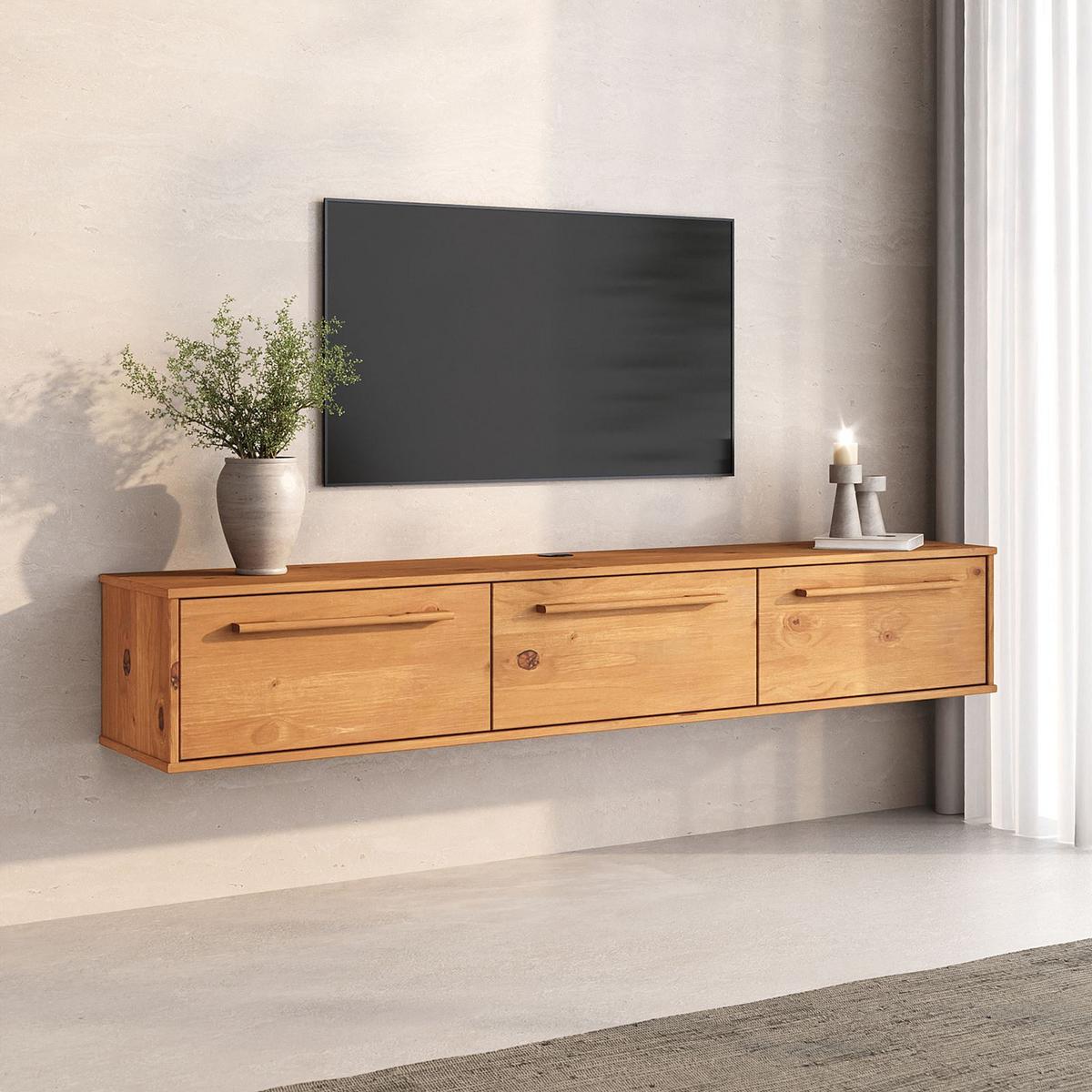 LOWBOARD TECCA Eiche - Eichefarben, Holz (180/30/34cm) - IDIMEX