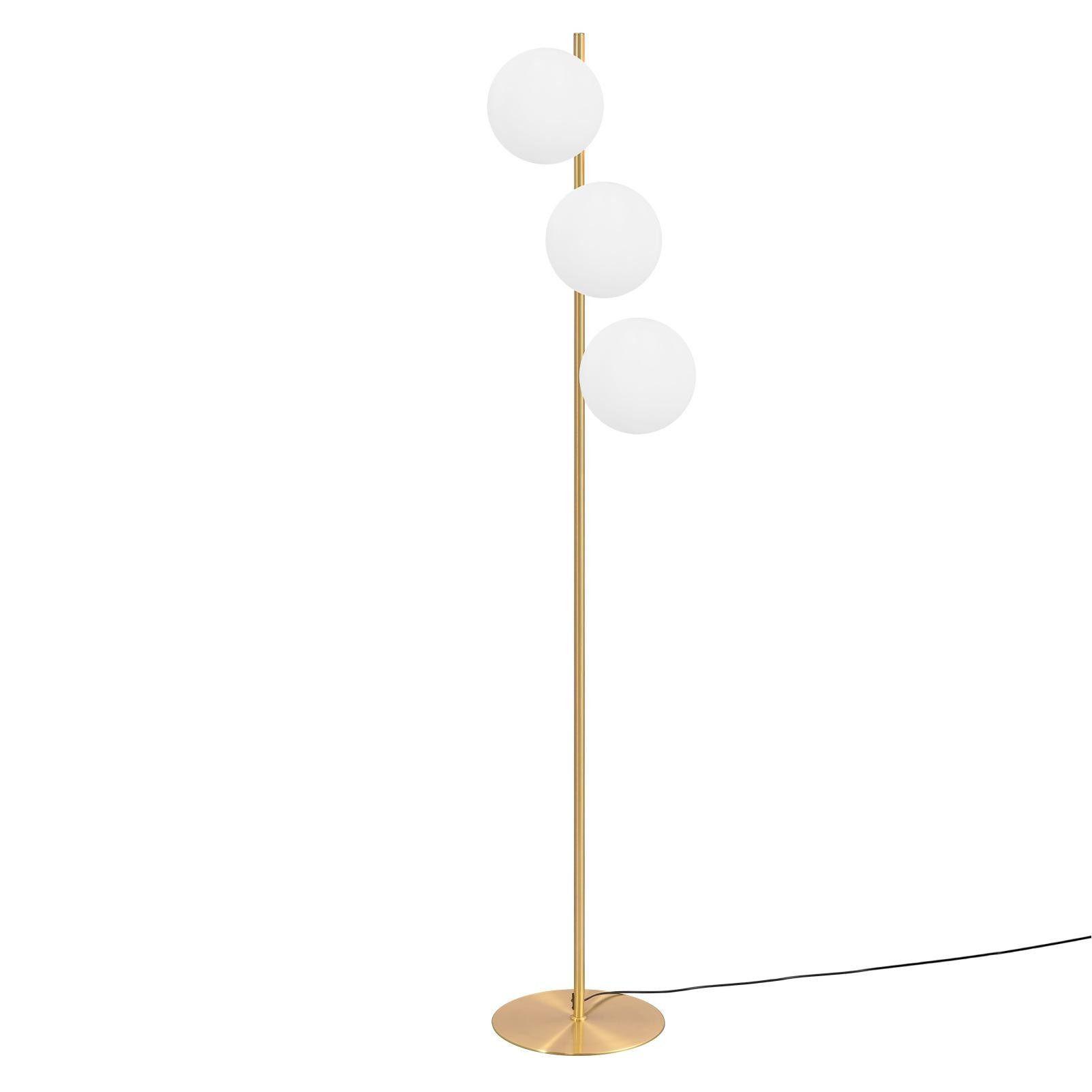 STEHLAMPE Yanecek 25/25/150cm - Weiß, Metall (25/25/150cm) - Nettlife