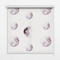 INNENROLLO - Fensterrollo - Rollo - 90x180 cm - Graue Planeten - Grau, Kunststoff (90/180/0.5cm) - TULUP