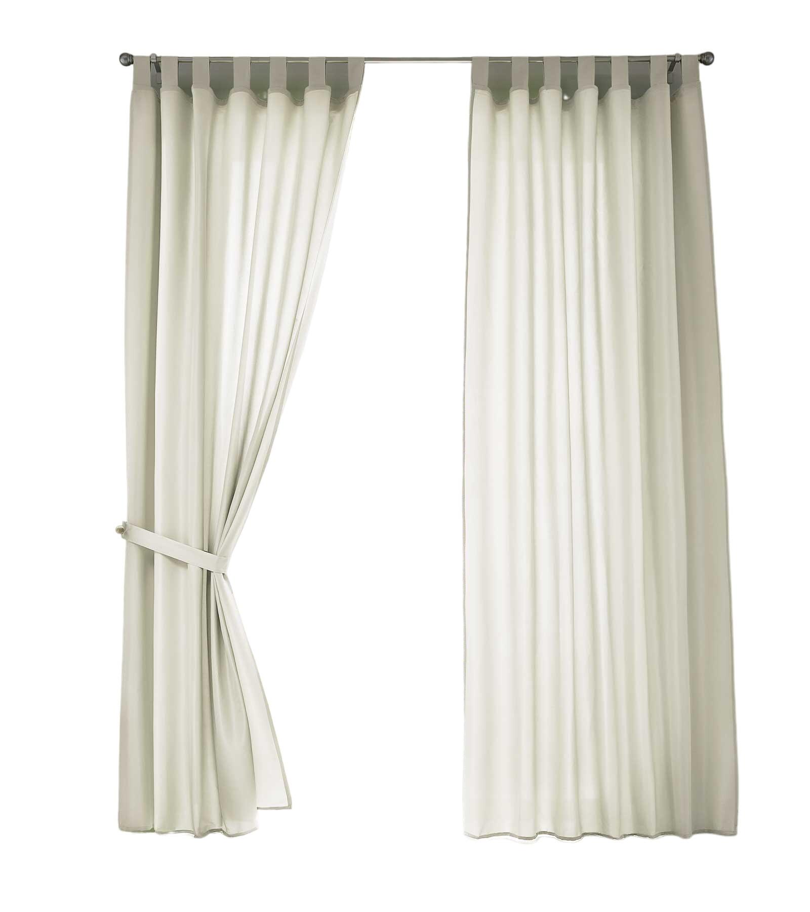 VORHANG 2ER SET POTSDAM HxB 245x140 cm Creme - Creme, Textil (140/245cm) - Gardinenbox